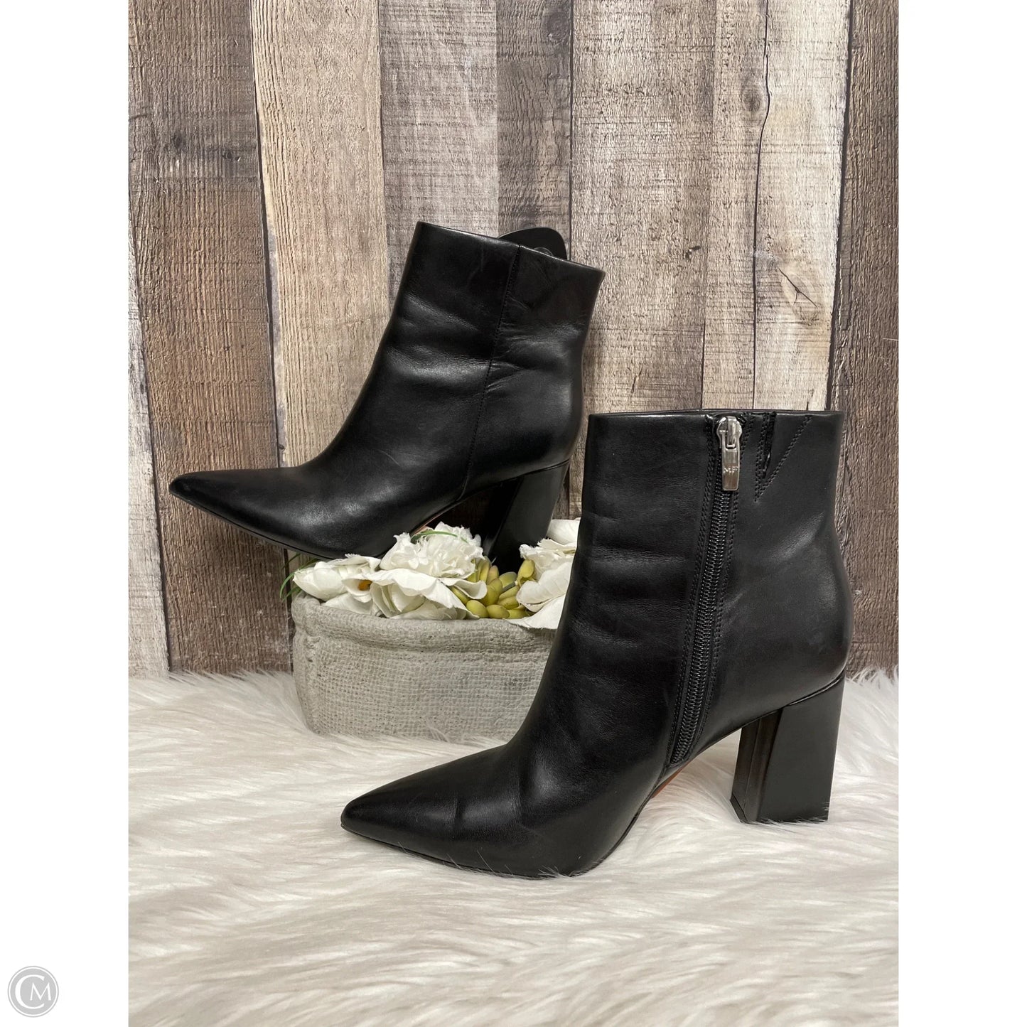 Boots Ankle Heels By Marc Fisher In Black, Size: 7