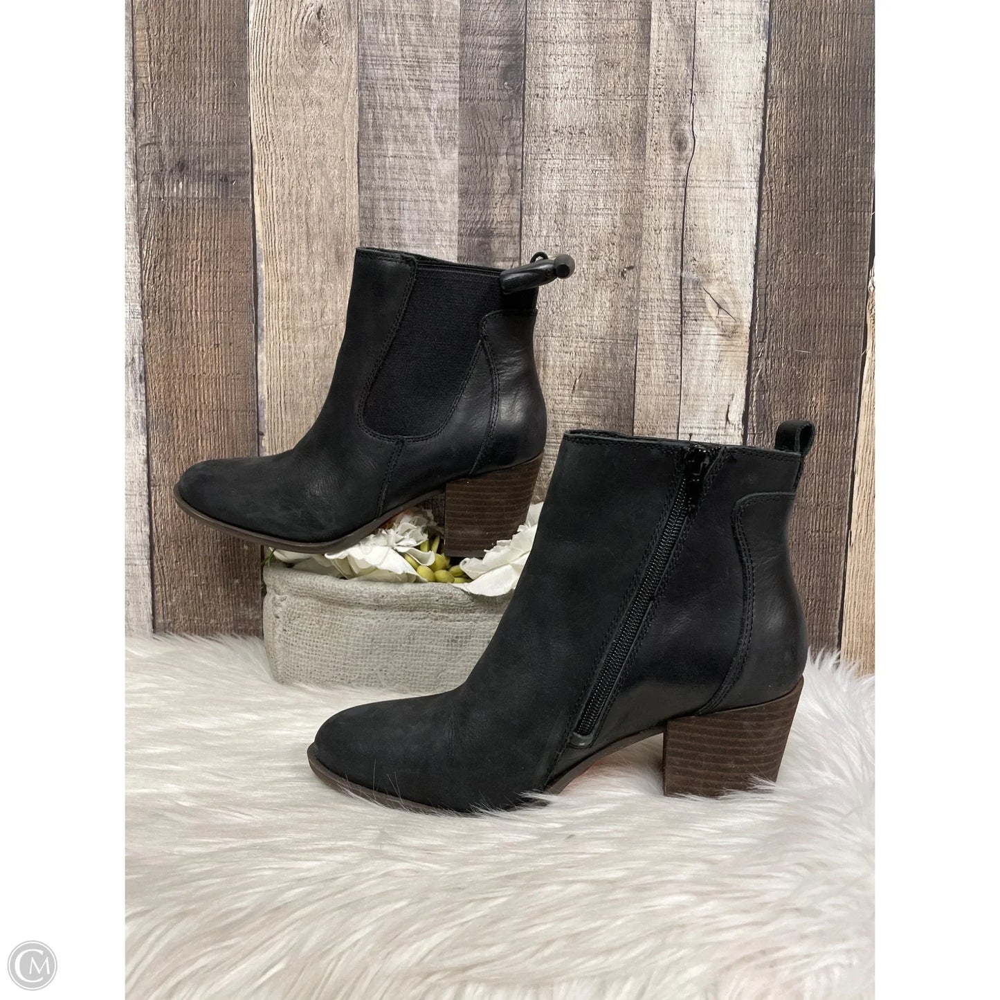 Boots Ankle Heels By Lucky Brand In Black, Size: 7