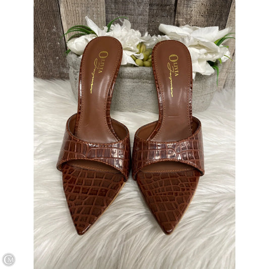 Shoes Heels Stiletto By Cme In Brown, Size: 8