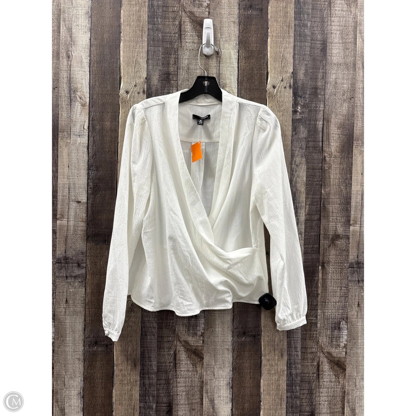Top Long Sleeve By Aqua In White, Size: S