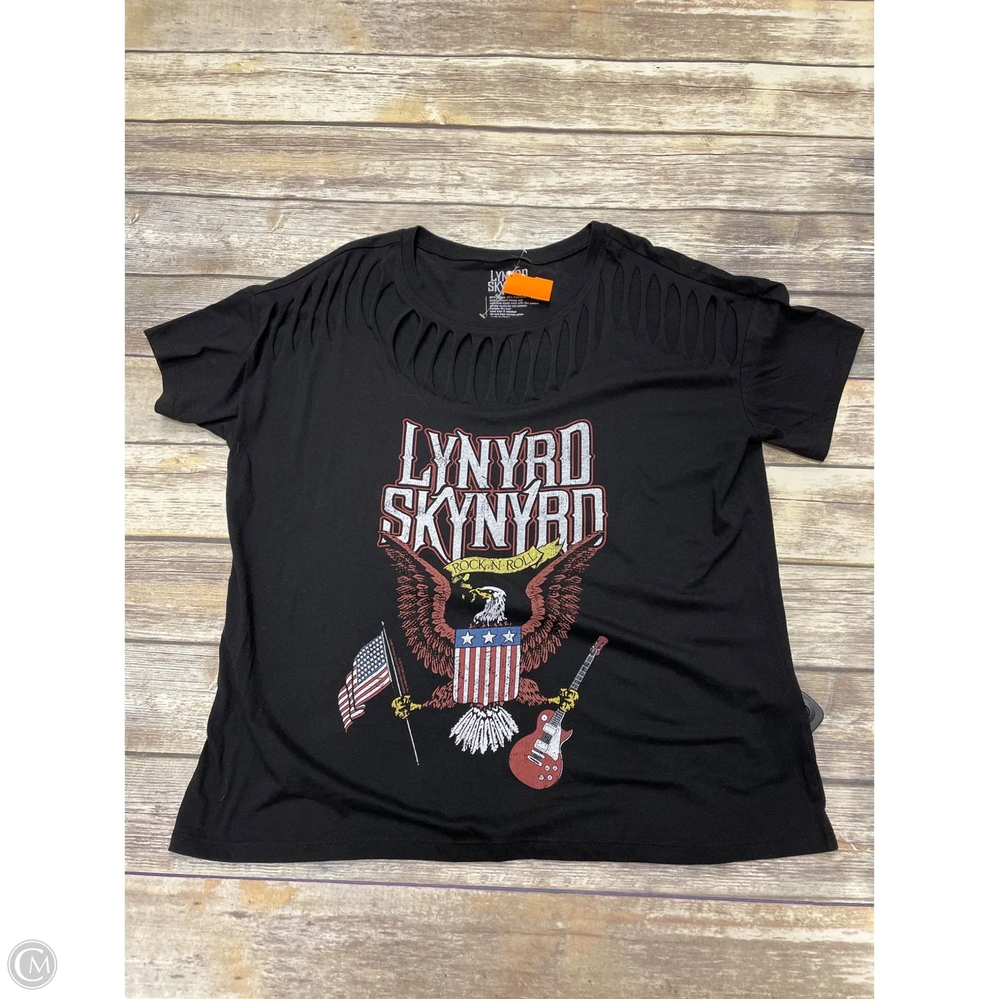 Top Short Sleeve By Cme In Black, Size: Xl