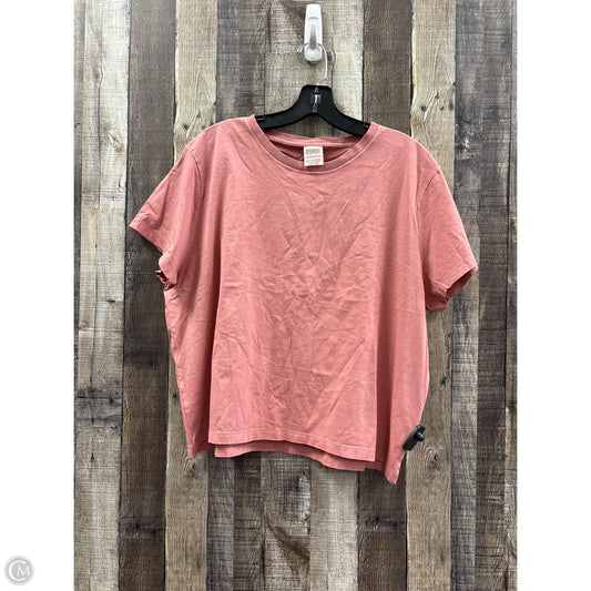 Top Short Sleeve By Pink In Mauve, Size: Xxl