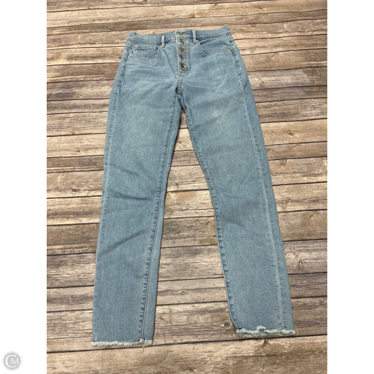Jeans Straight By Loft In Blue Denim, Size: 4