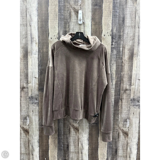 Top Long Sleeve By Evereve In Brown, Size: L