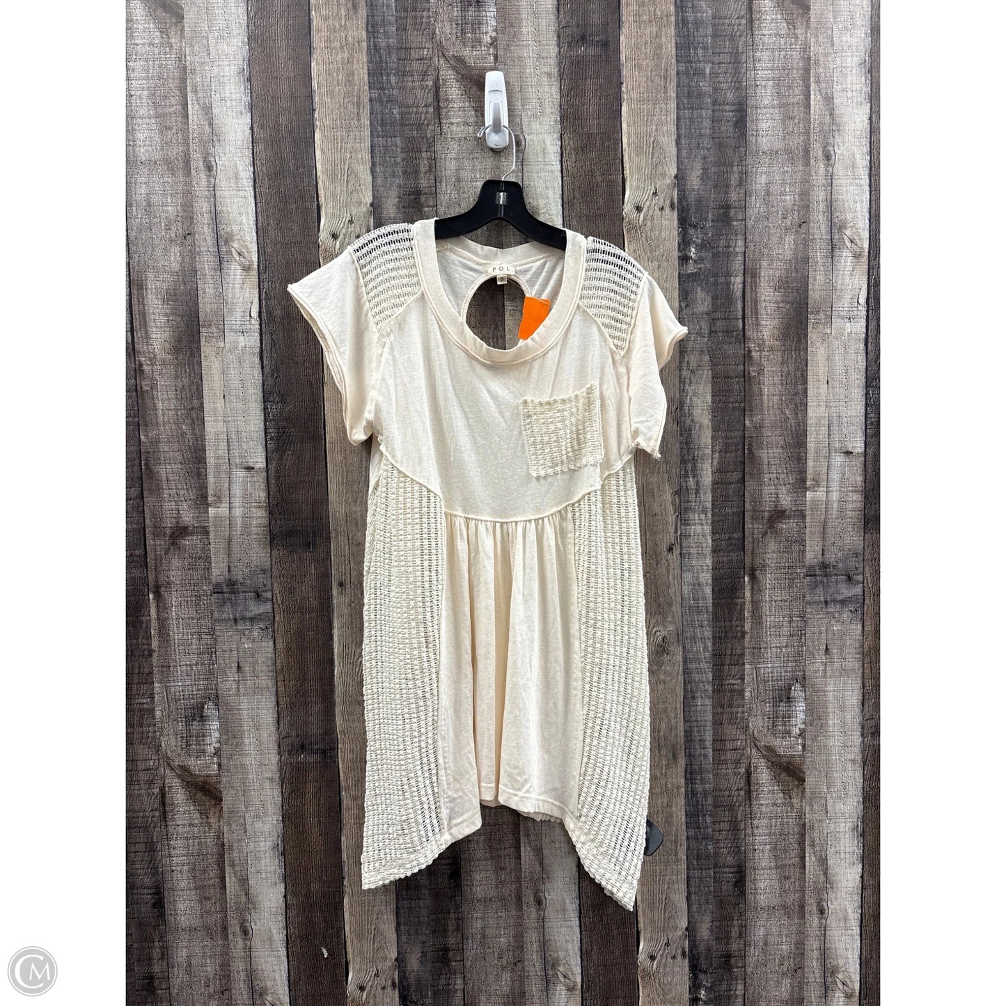 Dress Casual Short By Pol In Ivory, Size: S