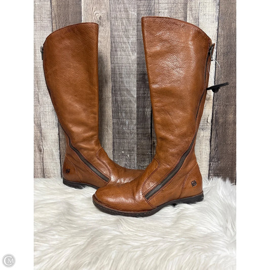 Boots Over-the-knee Flats By Born In Brown, Size: 7.5