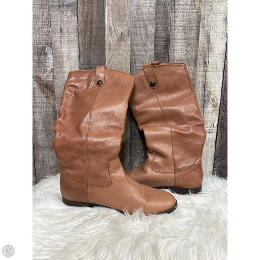Boots Over-the-knee Flats By Merona In Tan, Size: 12