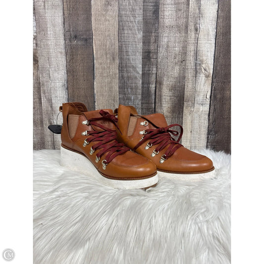 Boots Ankle Heels By Cole-haan In Brown, Size: 10