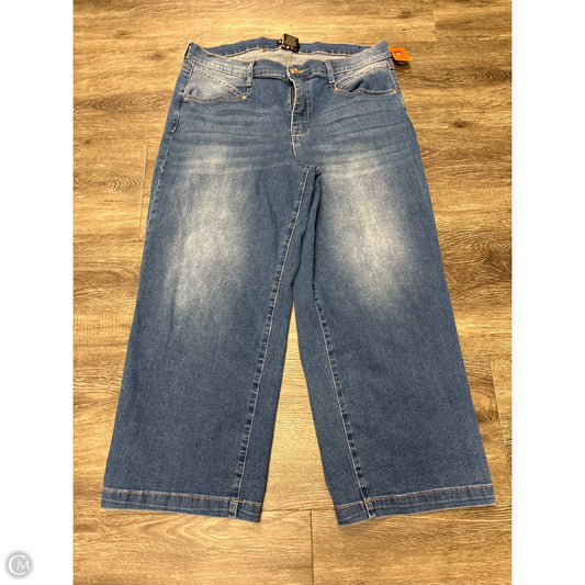 Jeans Cropped By Nanette Lepore In Blue Denim, Size: 14