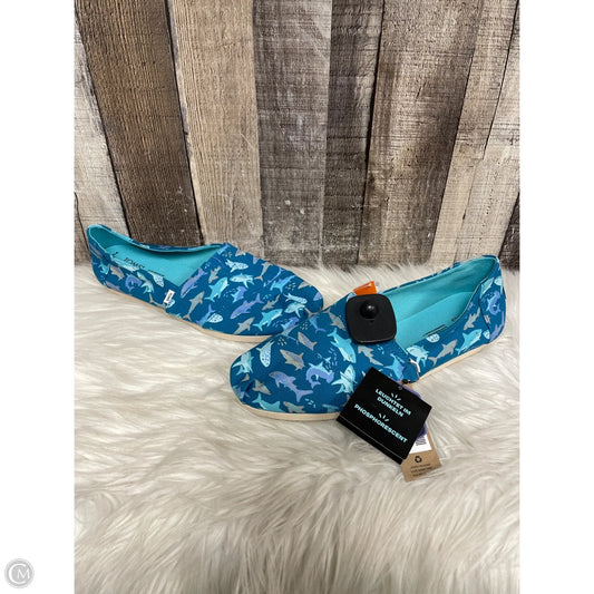 Shoes Flats By Toms In Blue, Size: 10