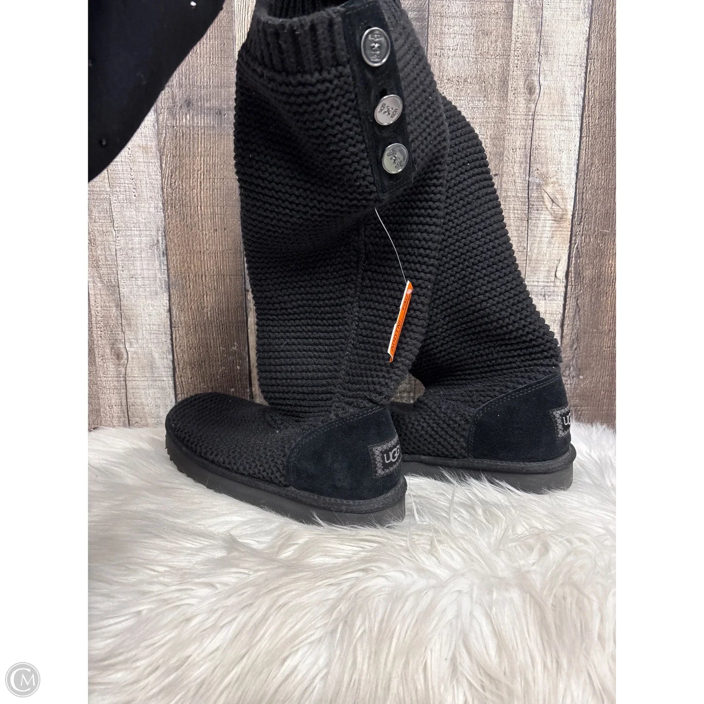 Boots Designer By Ugg In Black, Size: 9