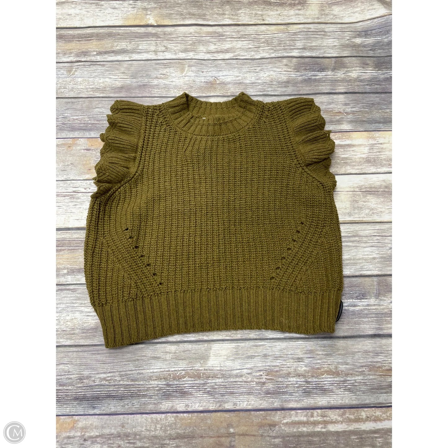 Sweater Short Sleeve By Universal Thread In Green, Size: L