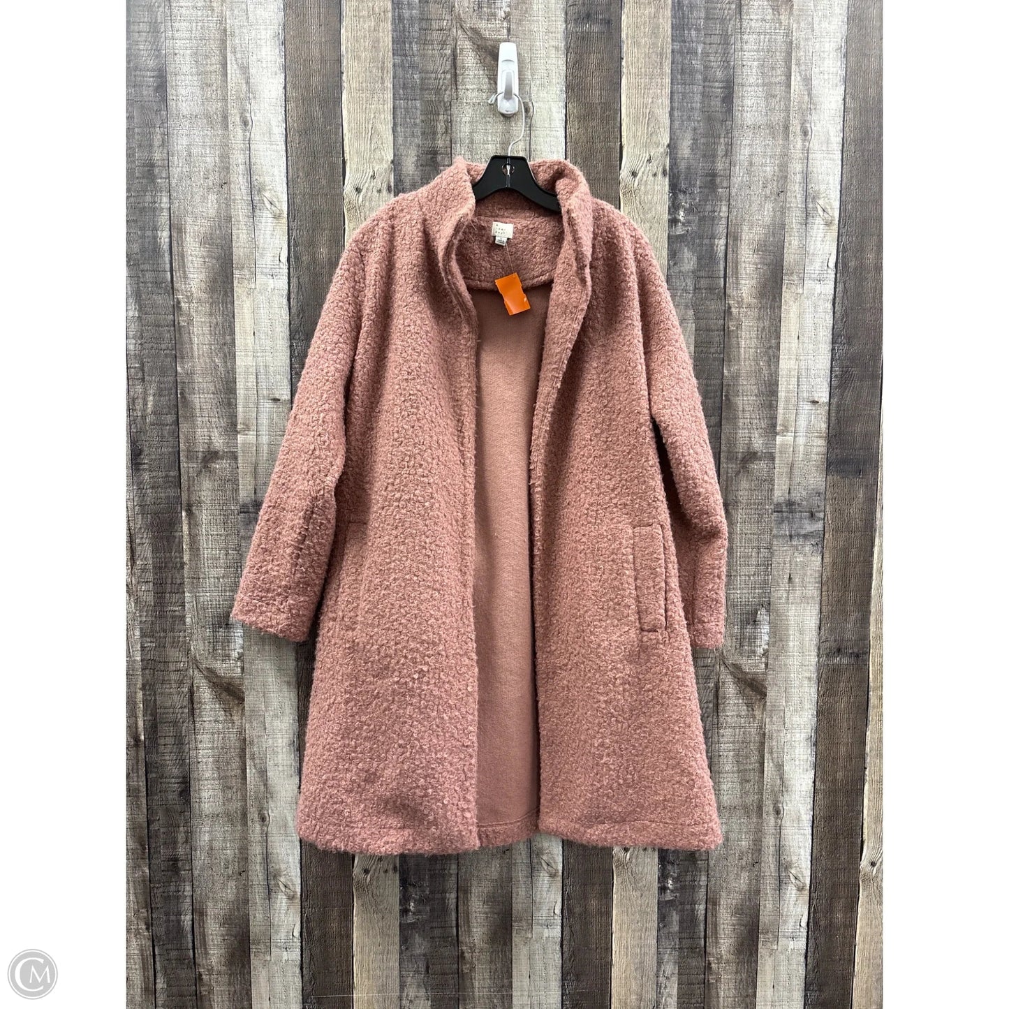 Coat Faux Fur & Sherpa By A New Day In Pink, Size: L