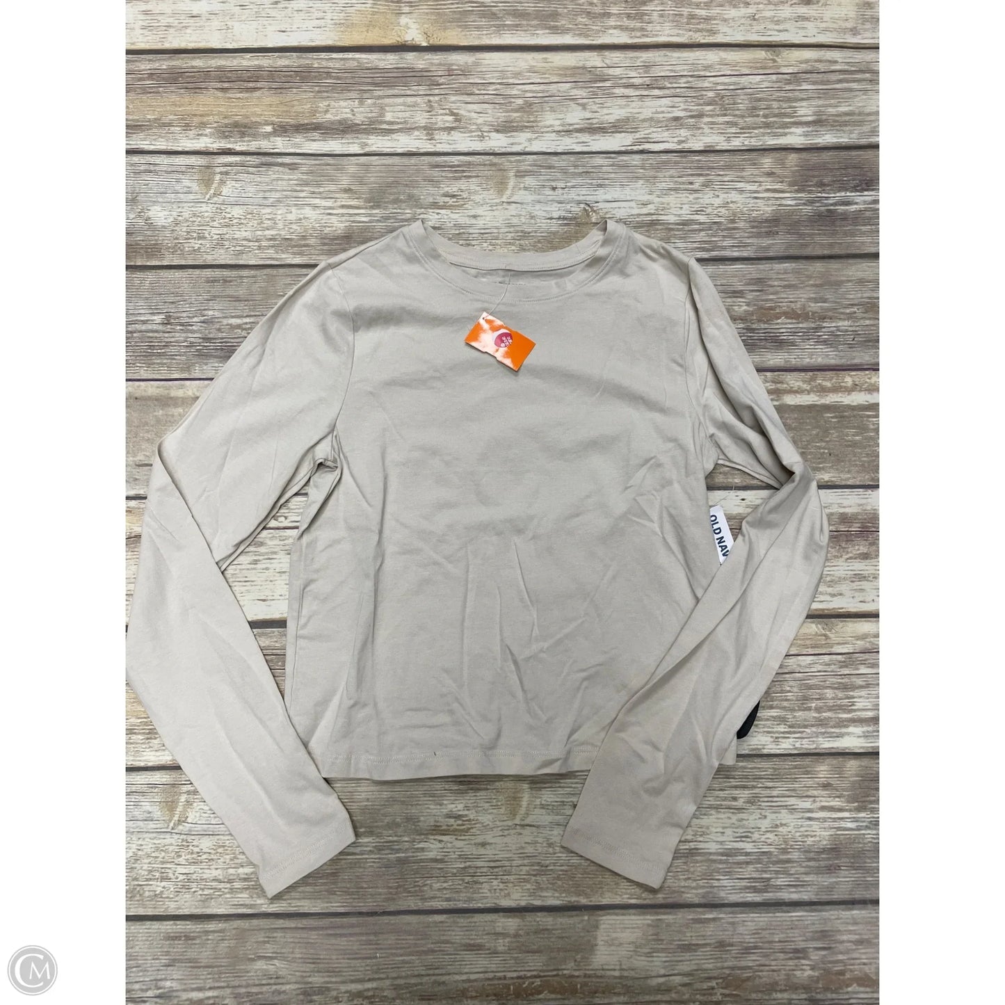 Top Long Sleeve By Old Navy In Ivory, Size: S