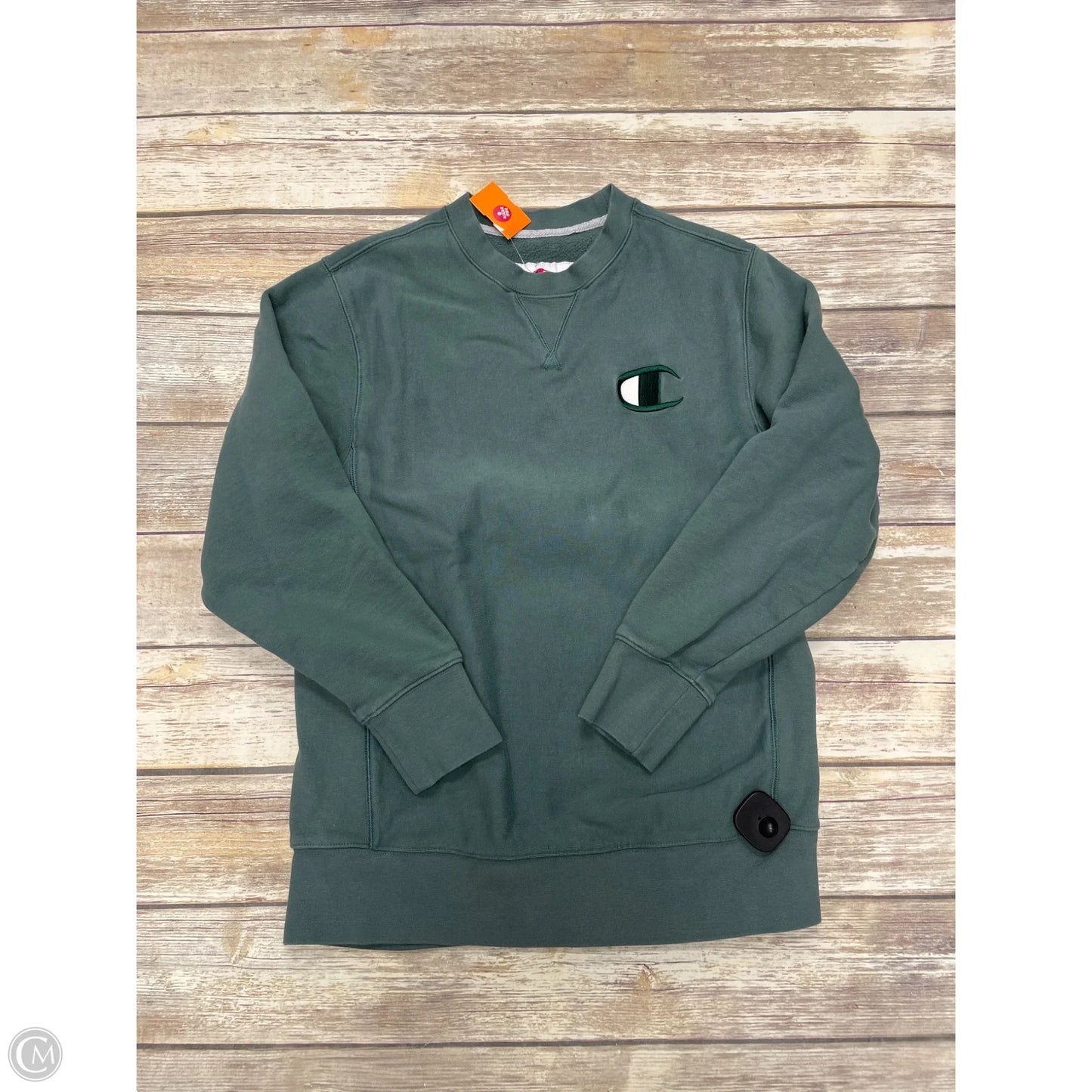 Sweatshirt Crewneck By Champion In Green, Size: M