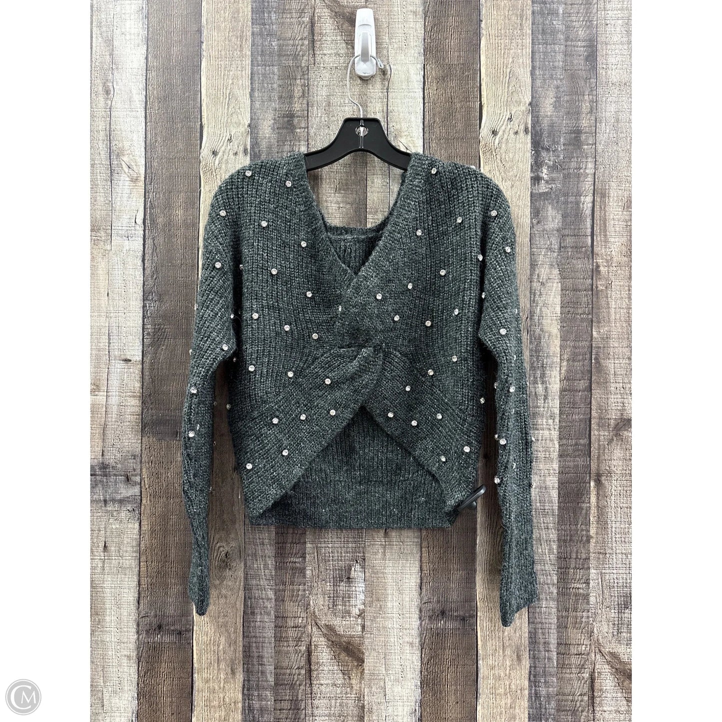 Sweater By Express In Grey, Size: Xxs