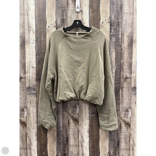 Sweatshirt Crewneck By Free People In Green, Size: M
