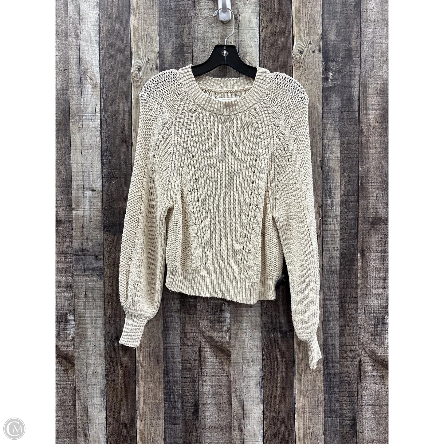 Sweater By American Eagle In Tan, Size: Xs