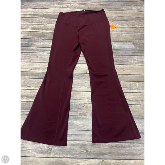 Athletic Leggings By Dsg Outerwear In Maroon, Size: L