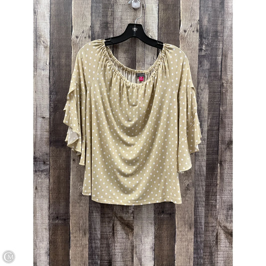 Top 3/4 Sleeve By Vince Camuto In Polkadot Pattern, Size: M