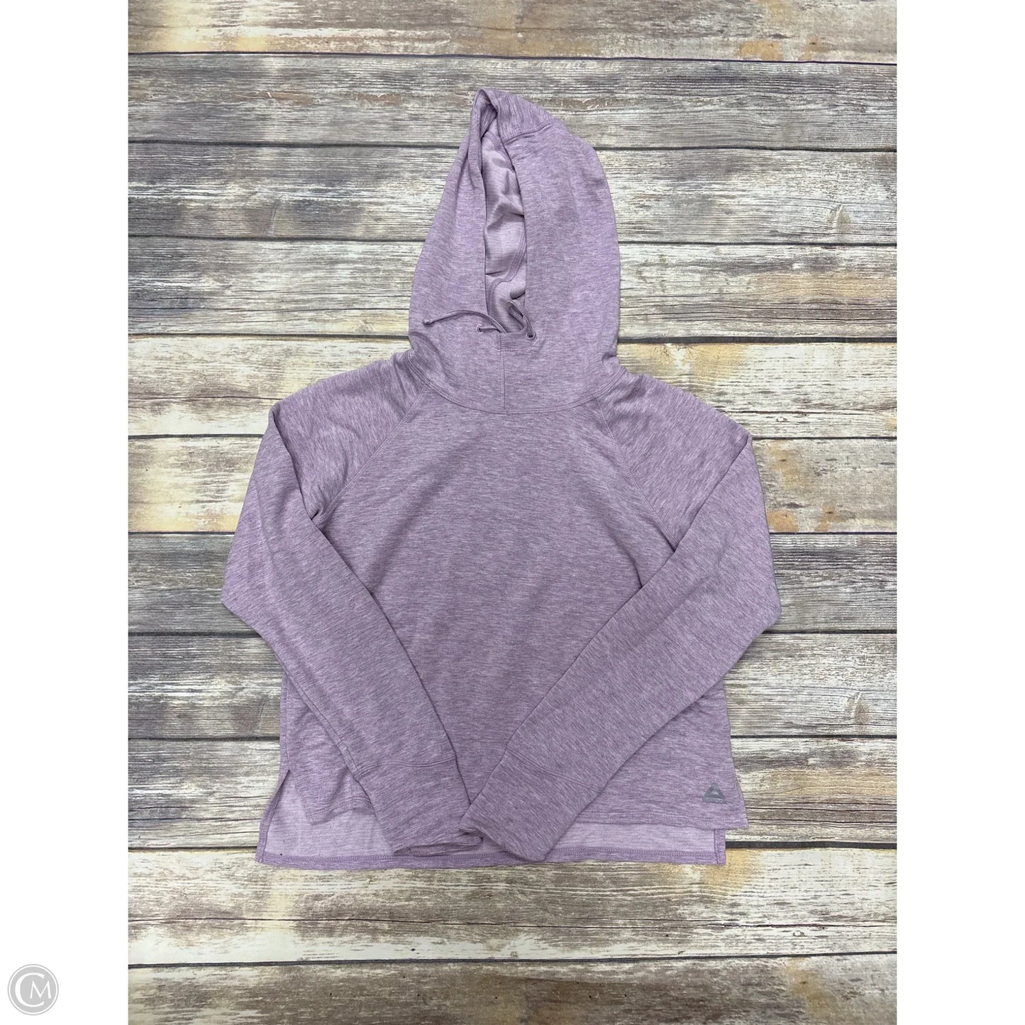 Sweatshirt Hoodie By Reebok In Purple, Size: S