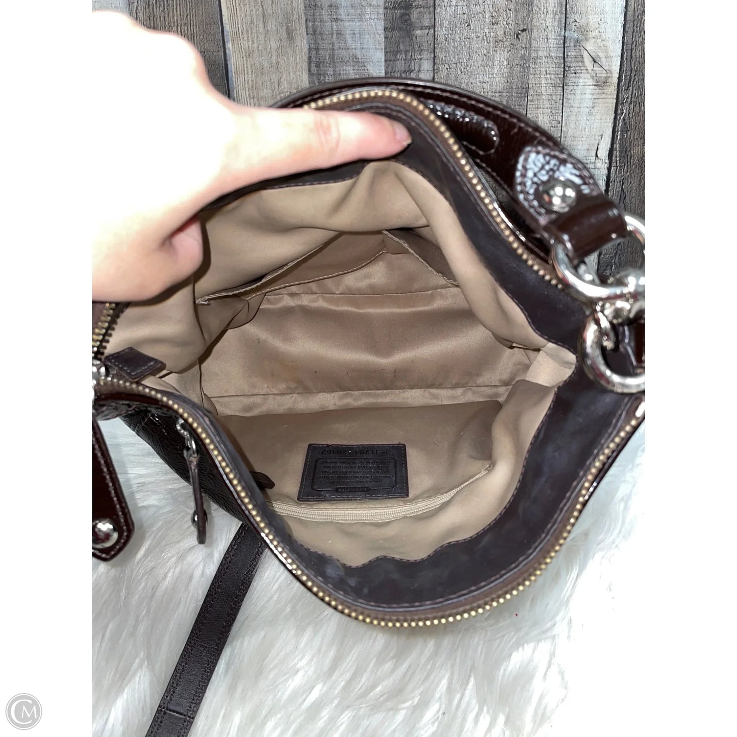 Crossbody Designer By Coach, Size: Medium