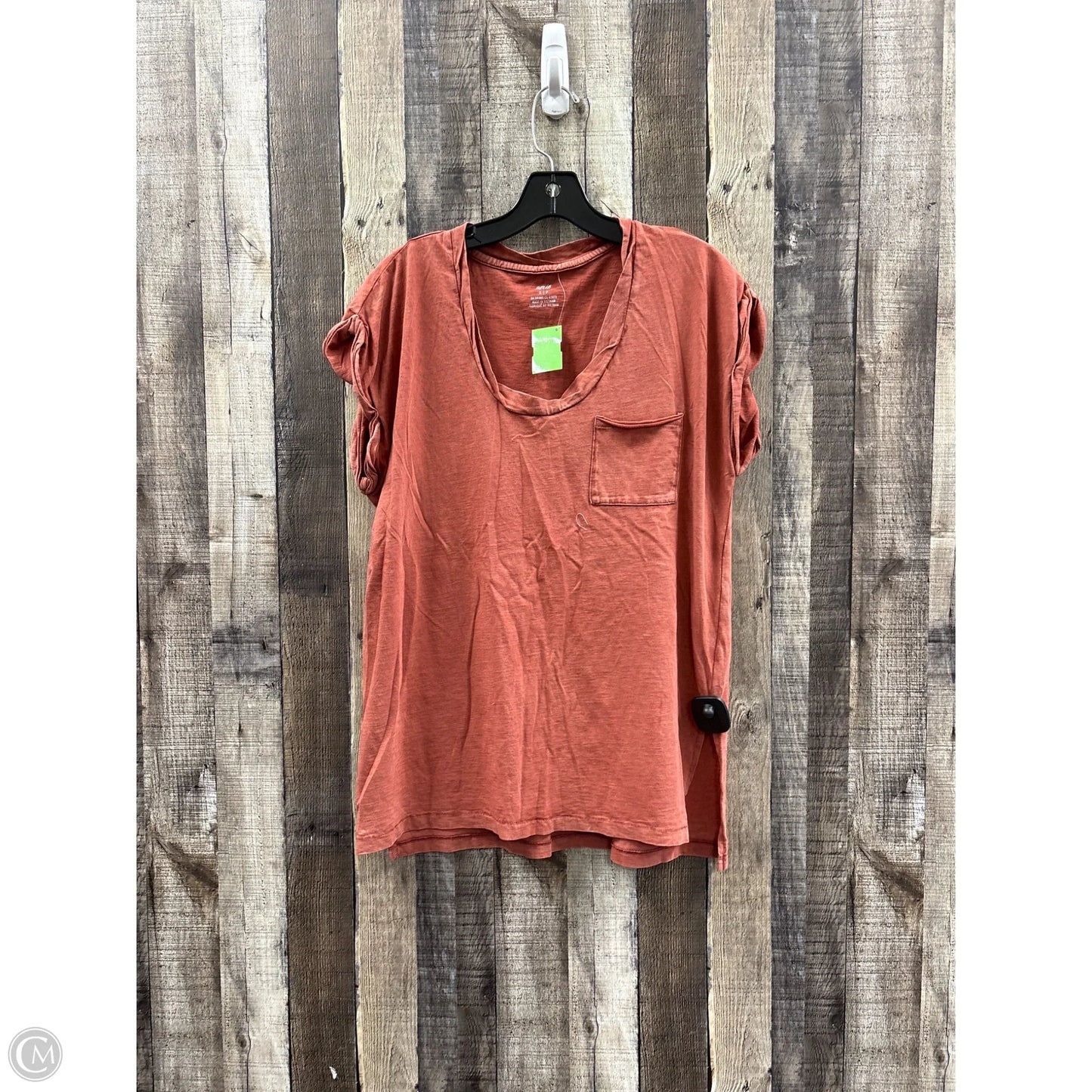 Top Short Sleeve By Aerie In Orange, Size: S