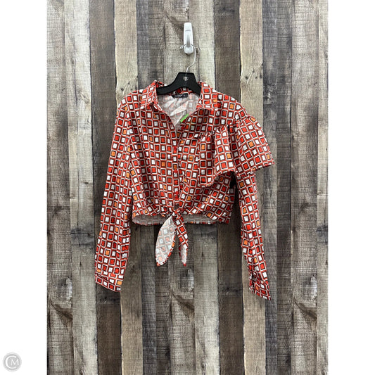 Top Long Sleeve By Cme In Multi-colored, Size: M