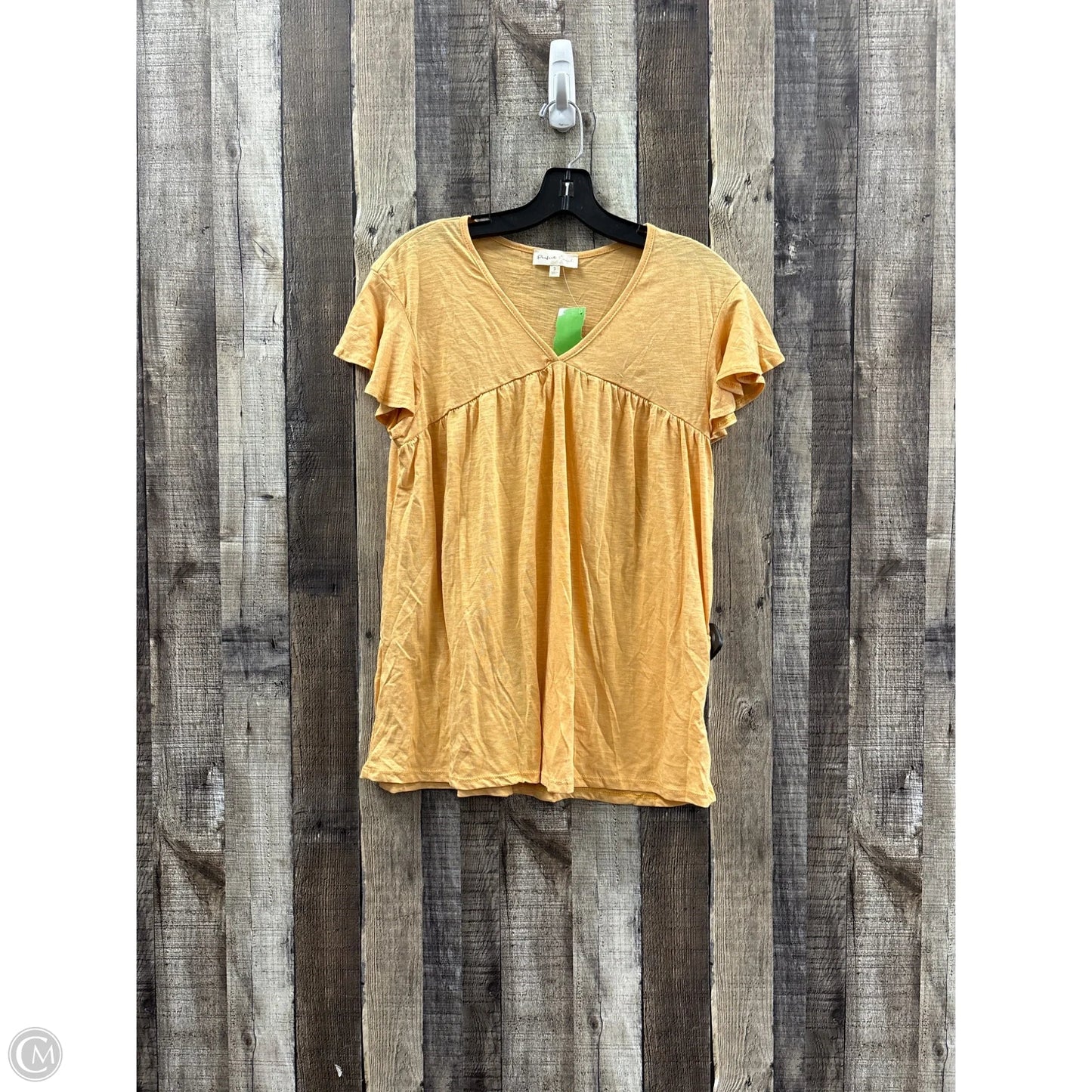 Top Short Sleeve By Perfect Peach In Peach, Size: S