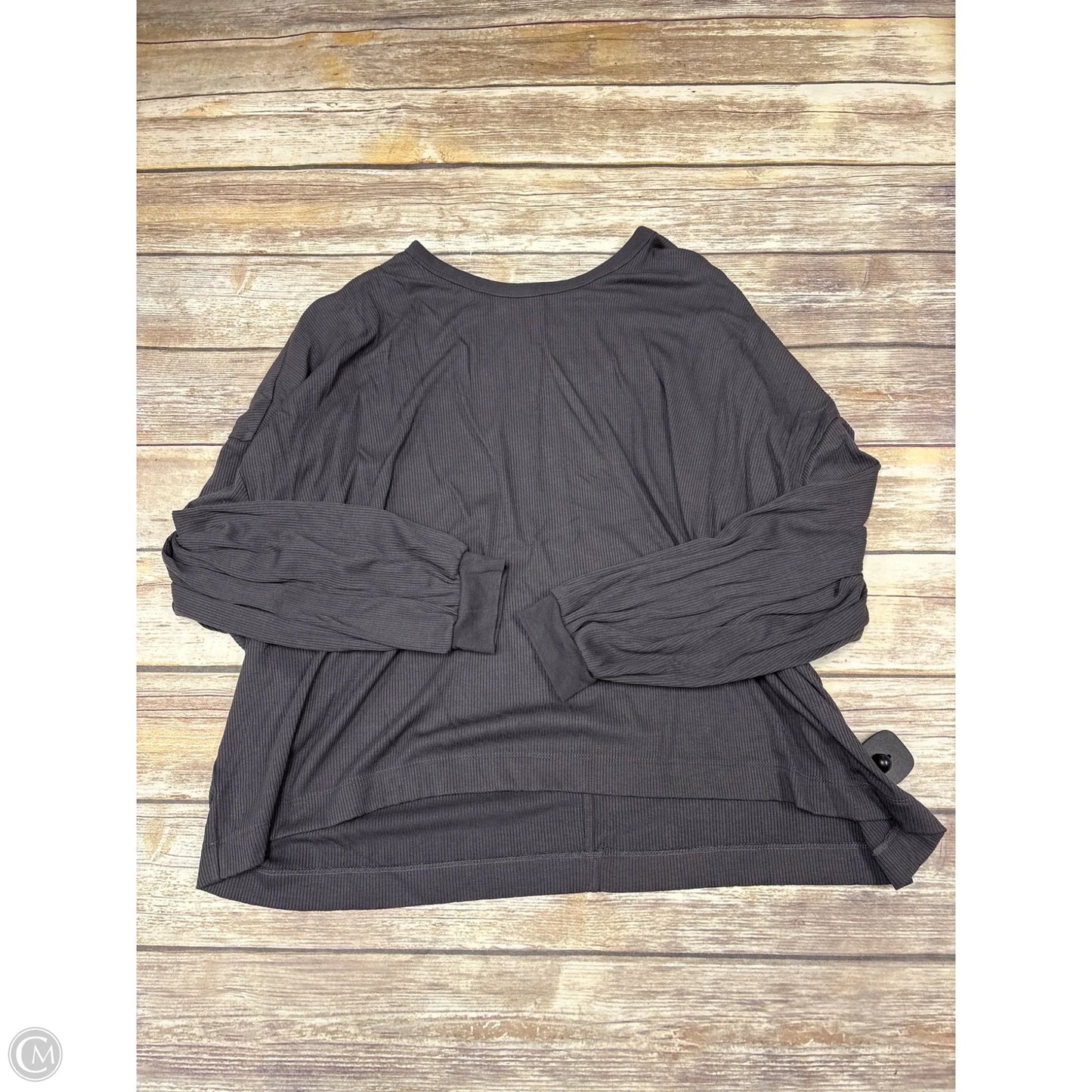Top Long Sleeve By Lou And Grey In Grey, Size: Xl