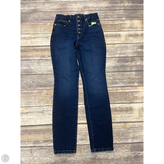 Jeans Skinny By Good American In Blue Denim, Size: 8