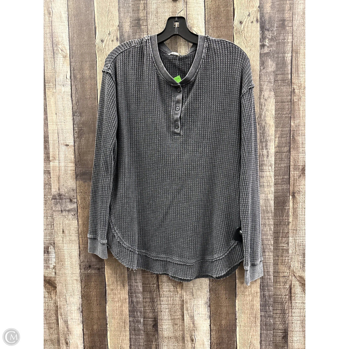 Top Long Sleeve By Z Supply In Grey, Size: S