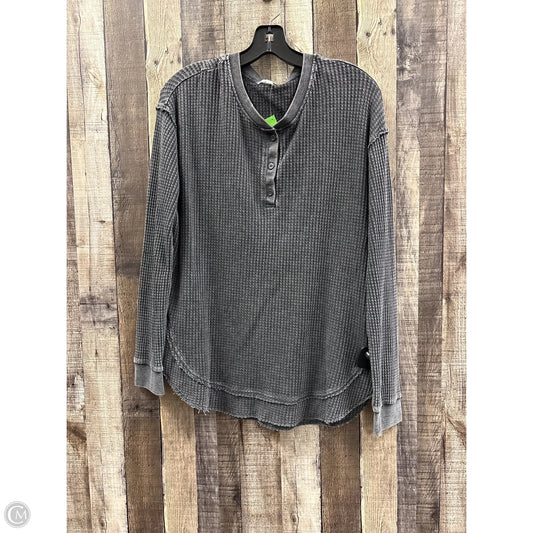 Top Long Sleeve By Z Supply In Grey, Size: S