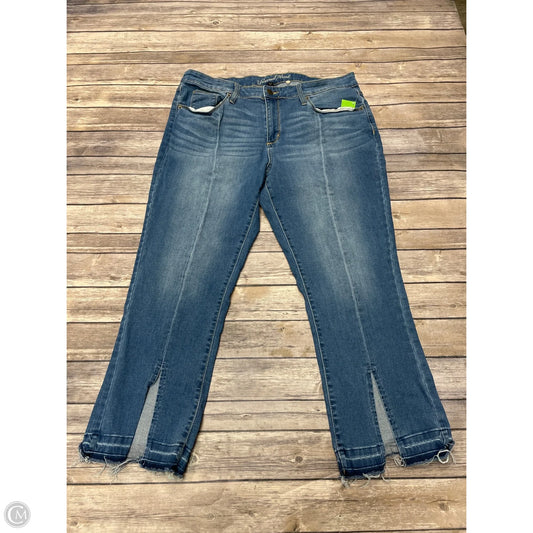 Jeans Straight By Universal Thread In Blue Denim, Size: 16