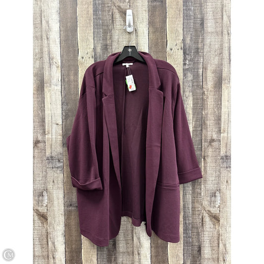 Blazer By Maurices In Maroon, Size: 4