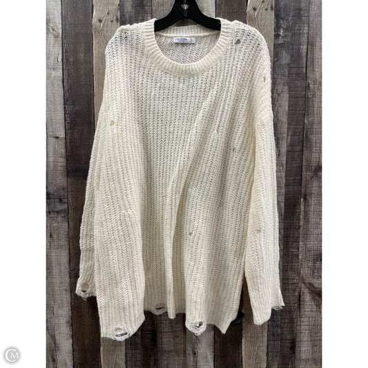 Sweater By Arizona In Ivory, Size: Xl