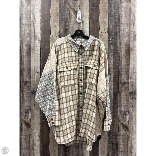 Top Long Sleeve By Cato In Multi-colored, Size: 4x