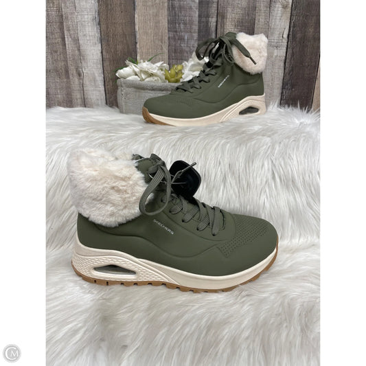 Boots Ankle Flats By Skechers In Green, Size: 9