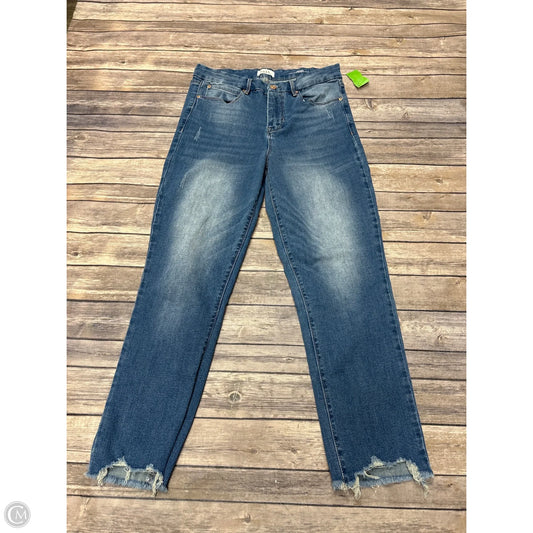 Jeans Straight By Nicole By Nicole Miller In Blue Denim, Size: 8