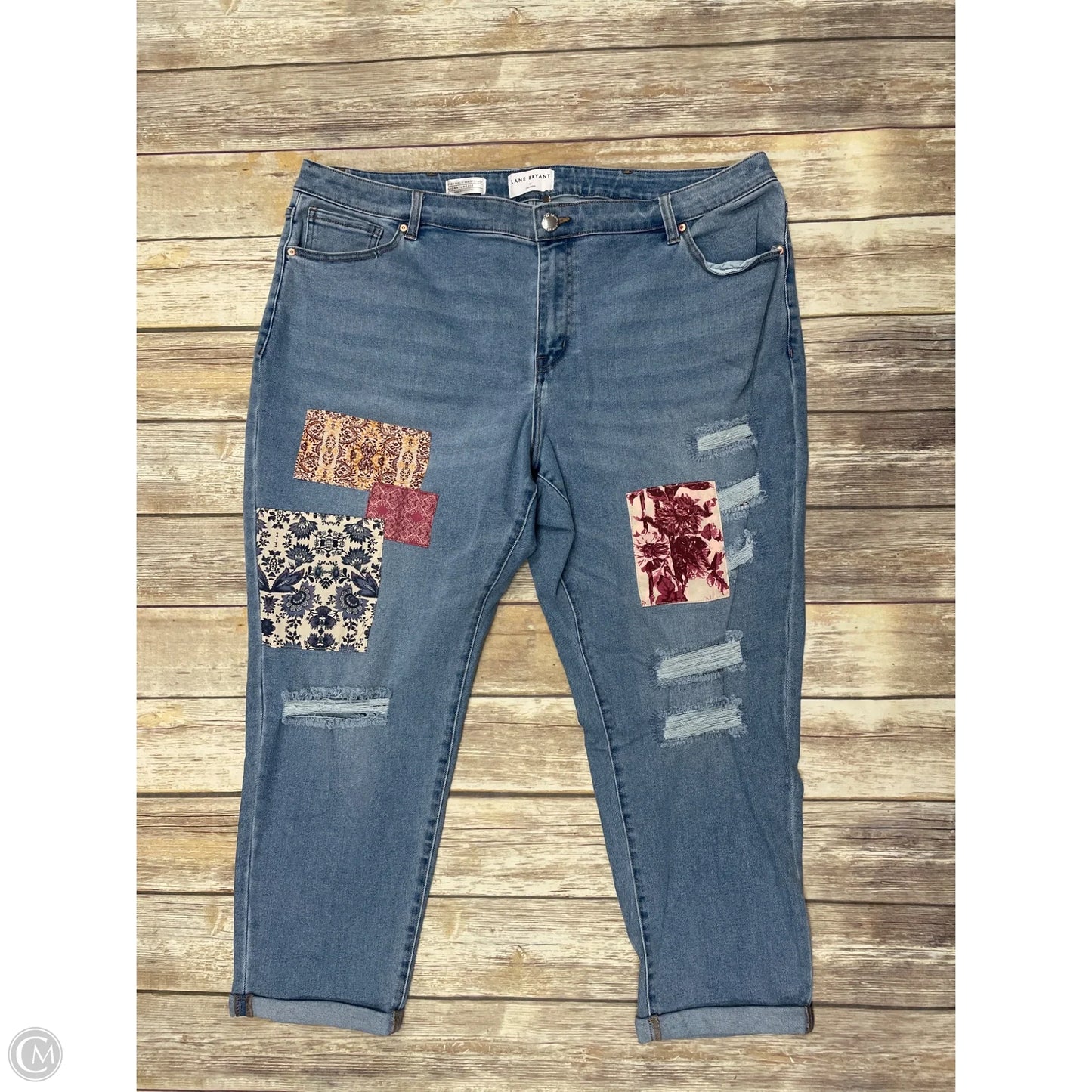 Jeans Boyfriend By Lane Bryant In Blue Denim, Size: 22