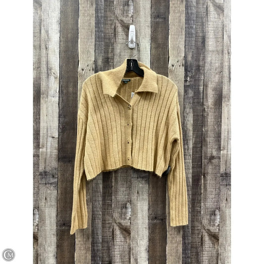 Sweater Cardigan By Wild Fable In Tan, Size: M