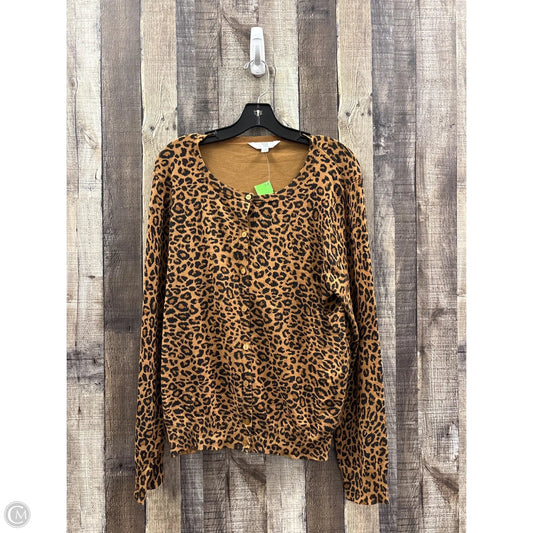 Sweater By Time And Tru In Animal Print, Size: Xxl