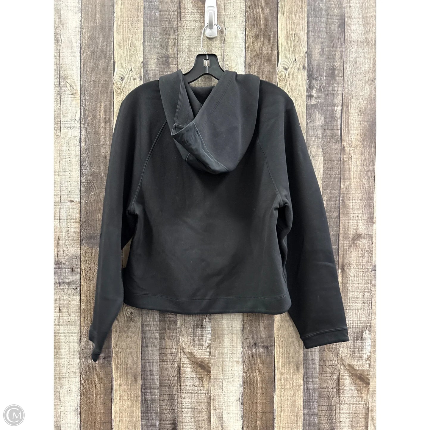 Athletic Sweatshirt Hoodie By Athleta In Black, Size: M