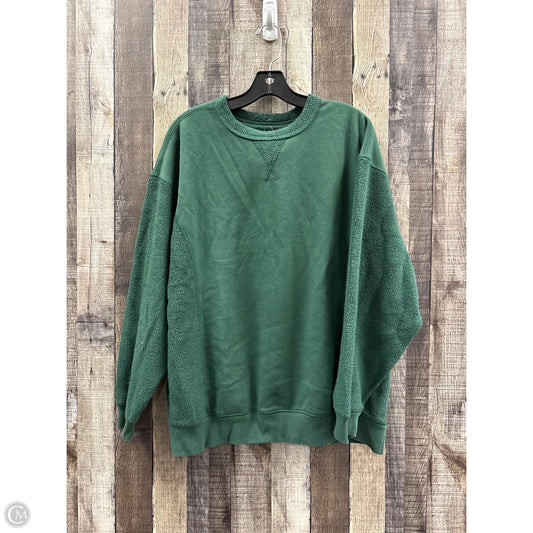 Top Long Sleeve By Aerie In Green, Size: S