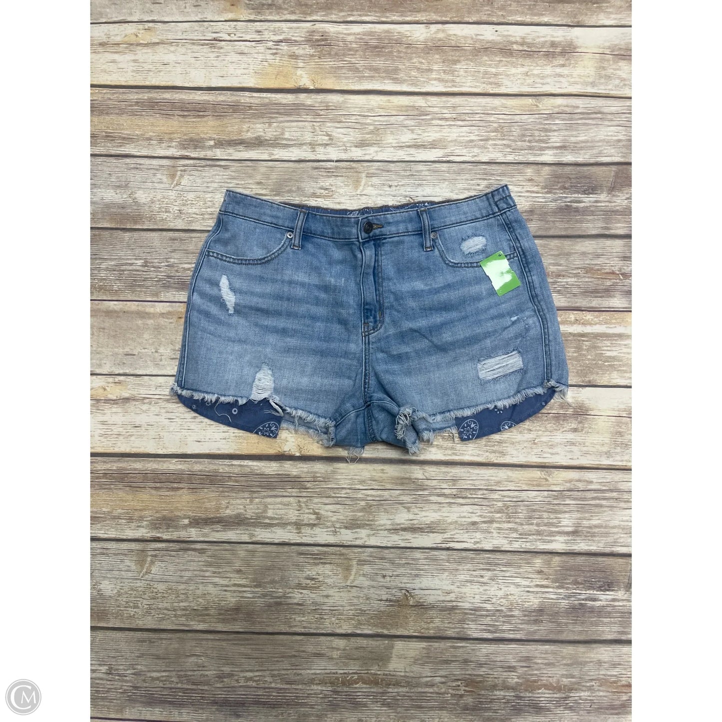 Shorts By Aerie In Blue Denim, Size: L