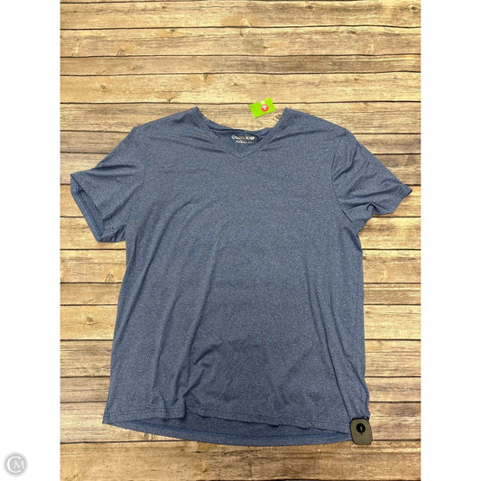 Athletic Top Short Sleeve By Cme In Blue, Size: Xl