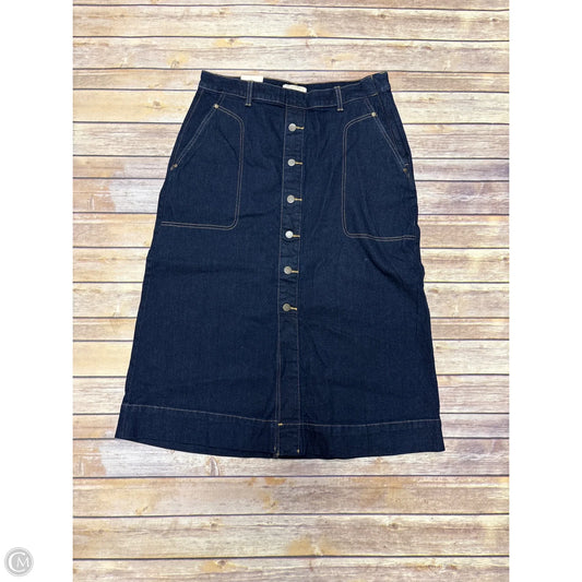 Skirt Midi By Cme In Blue Denim, Size: 16