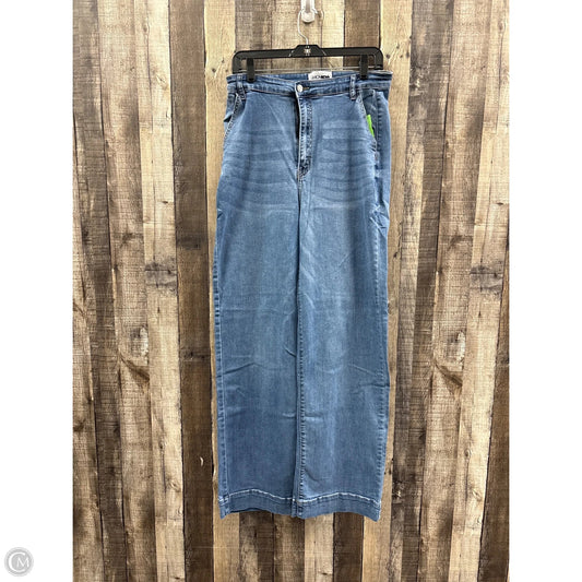 Jeans Wide Leg By Fashion Nova In Blue Denim, Size: 14