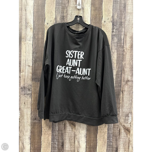 Top Long Sleeve By Cmf In Black & White, Size: Xxl