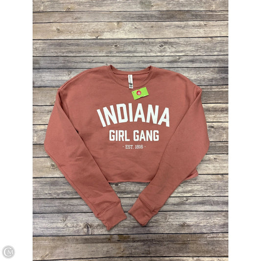 Sweatshirt Crewneck By Bella + Canvas In Pink, Size: S